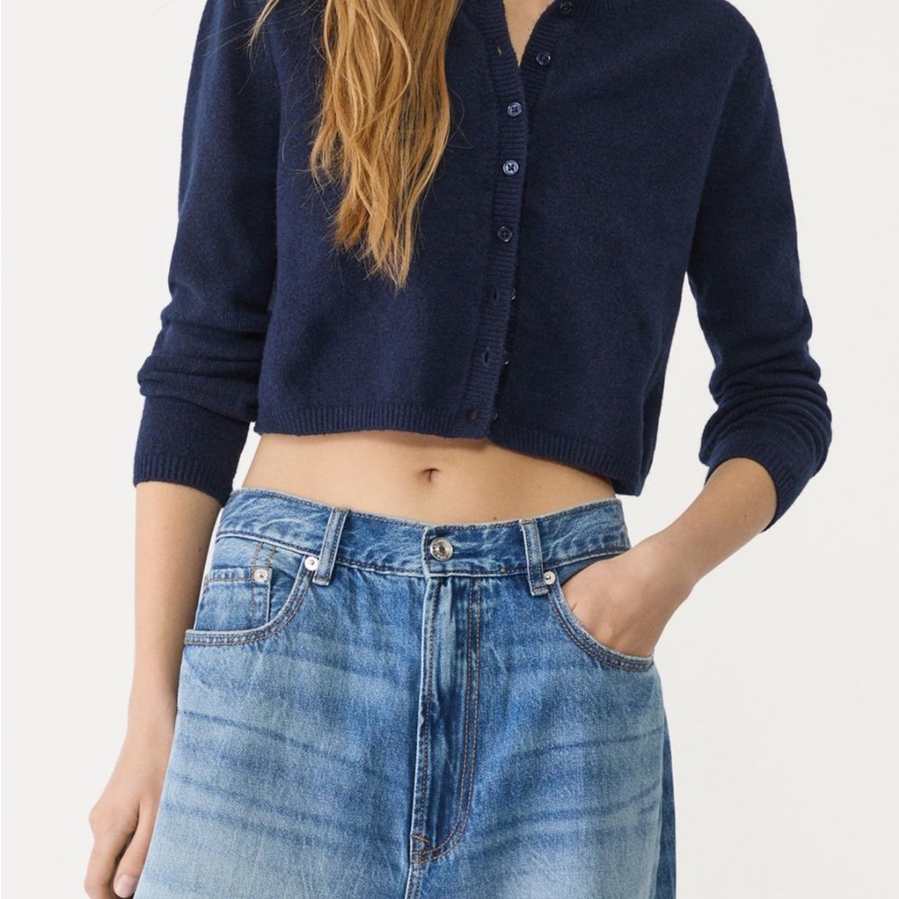 Navy cardigan
